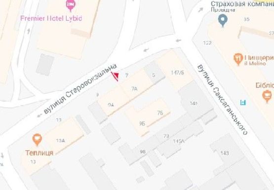 Схема рекламной плоскости по адресу Старовокзальная ул., 7