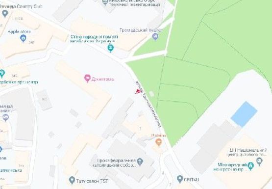 Схема рекламної площини за адресою Трехсвятительская ул., 4