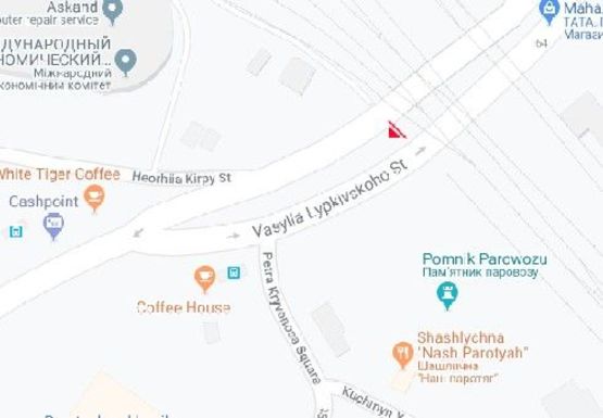 Схема рекламної площини за адресою Липковского ул. (бывш. Урицкого ул.) (7)