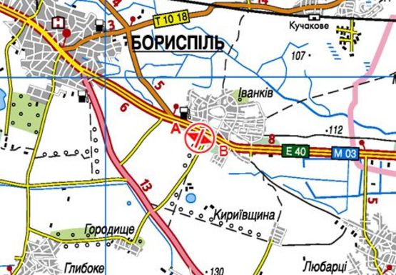 Схема рекламної площини за адресою Трасса M-03, Киев-Харьков, 46700
