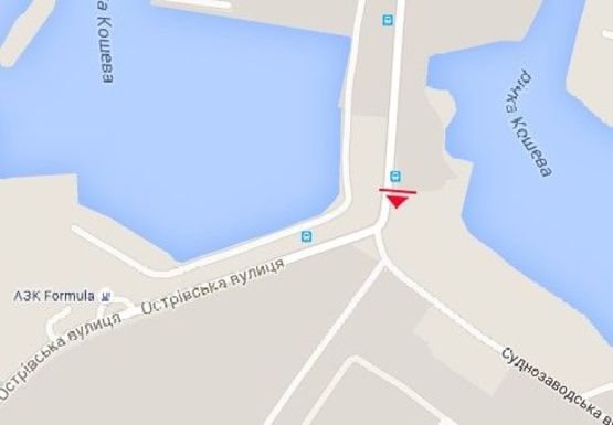 Схема рекламной плоскости по адресу Островская ул. - Суднозаводская ул.