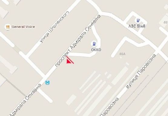 Схема рекламной плоскости по адресу Сенявина пр.,160