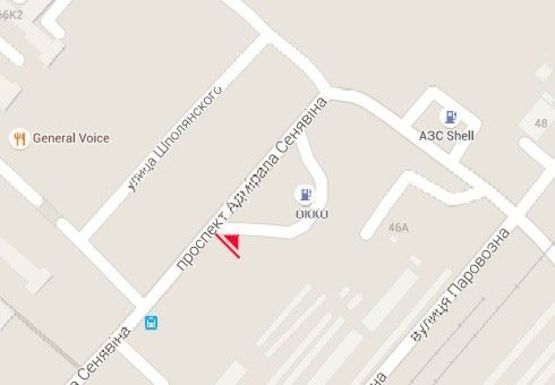 Схема рекламної площини за адресою Сенявина пр.,160