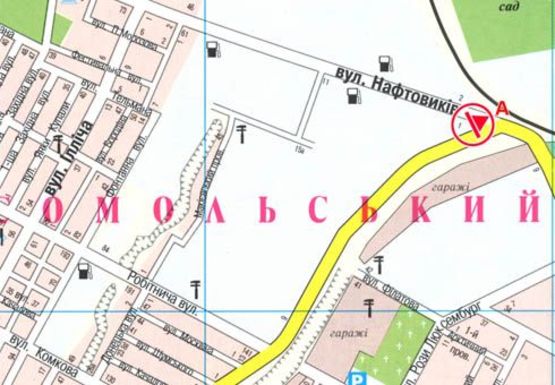 Схема рекламной плоскости по адресу Нефтяников ул - Макарова ул, нижний