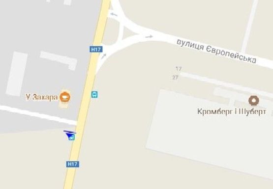 Схема рекламной плоскости по адресу Львовская ул., возле Автодора