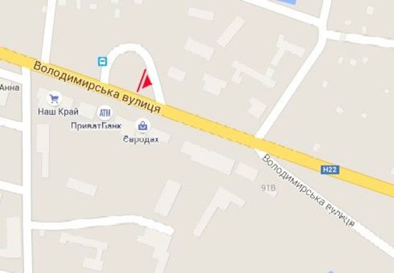 Схема рекламной плоскости по адресу Владимирская ул , конечная троллейбусов