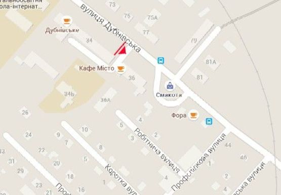 Схема рекламной плоскости по адресу Дубновская ул., 34