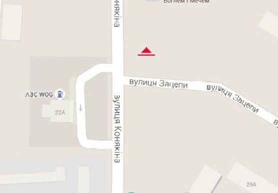 Схема рекламной плоскости по адресу Конякина ул., 19