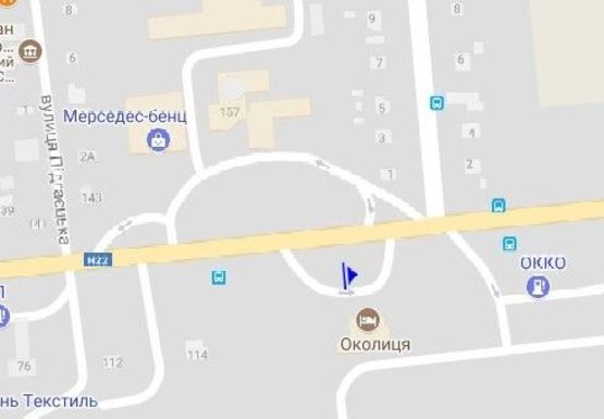 Схема рекламной плоскости по адресу Ровенская ул., 154, возле бара "Околица"