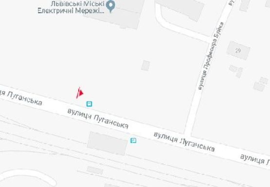 Схема рекламной плоскости по адресу Луганская ул. - Профессора Буйко ул.