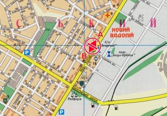 Схема рекламной плоскости по адресу Космонавтов ул, РЦ "Космос"