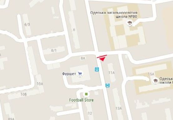 Схема рекламної площини за адресою Ильфа и Петрова ул., 11-А