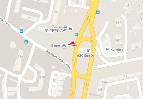 Схема рекламной плоскости по адресу Небесной Сотни пр., 30а - Левитана ул.