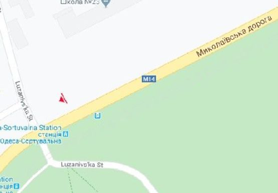 Схема рекламной плоскости по адресу Николаевская дорога, 283