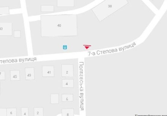 Схема рекламної площини за адресою Платановая ул. - 7-я Степная ул., 40