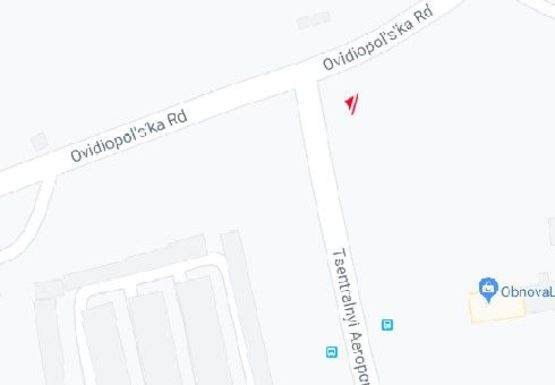 Схема рекламної площини за адресою Овидиопольская дорога - Центральний Аэропорт ул.