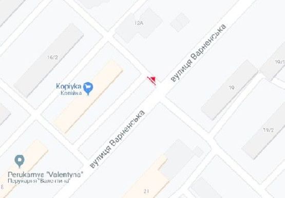 Схема рекламной плоскости по адресу Варненская ул., 16/1