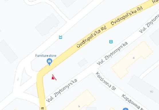 Схема рекламної площини за адресою Овидиопольская дорога, 6 - Рихтера ул.