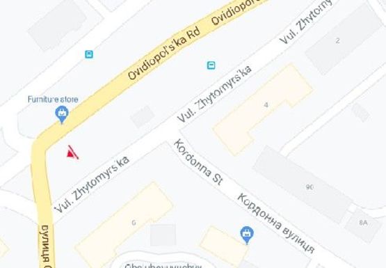 Схема рекламної площини за адресою Овидиопольская дорога, 6 - Рихтера ул.