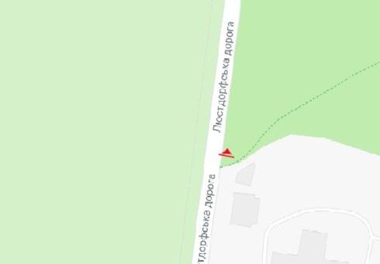 Схема рекламної площини за адресою Люстдорфская дорога, 10 напротив