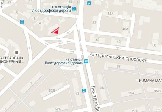 Схема рекламної площини за адресою Люстдорфская дорога, 36а