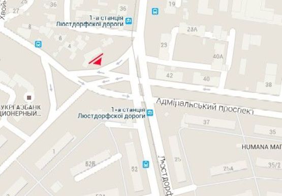 Схема рекламной плоскости по адресу Люстдорфская дорога, 36а