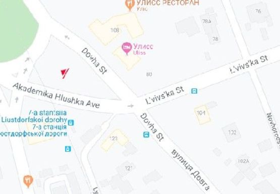 Схема рекламної площини за адресою Люстдорфская дорога, 160