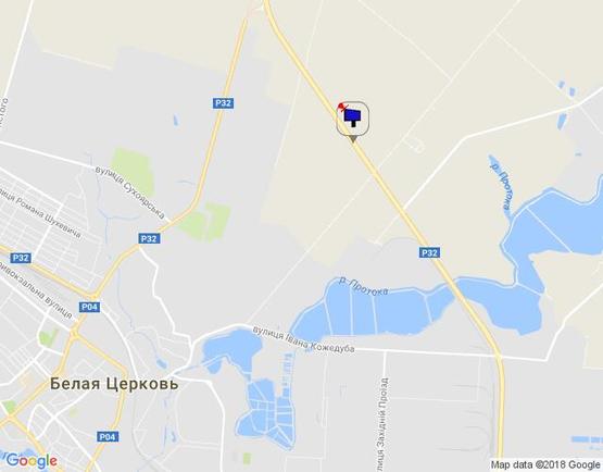 Схема рекламной плоскости по адресу траса М-05 Київ-Одеса, км 81+740 право