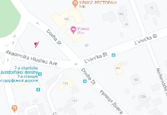 Схема рекламної площини за адресою Люстдорфская дорога, 160