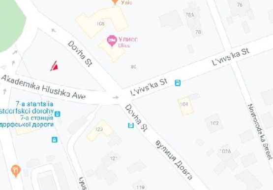 Схема рекламної площини за адресою Люстдорфская дорога, 160