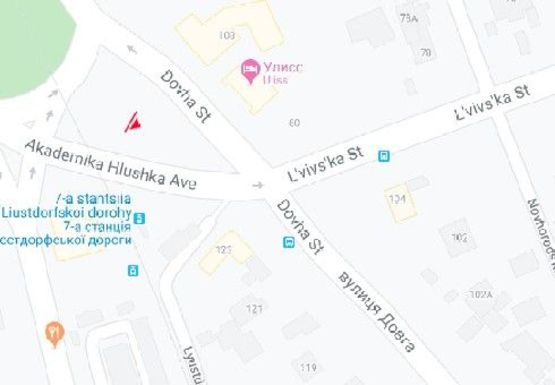 Схема рекламної площини за адресою Люстдорфская дорога, 160