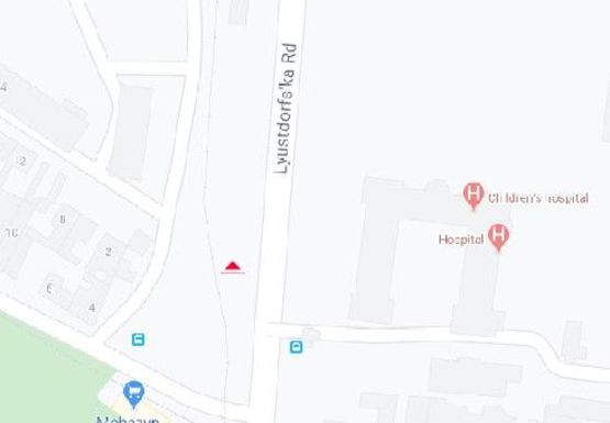 Схема рекламної площини за адресою Люстдорфская дорога, 1 напротив