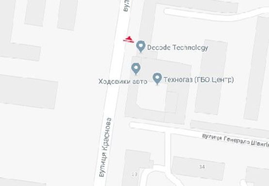 Схема рекламной плоскости по адресу Краснова ул. - Генерала Швыгина ул., 3а