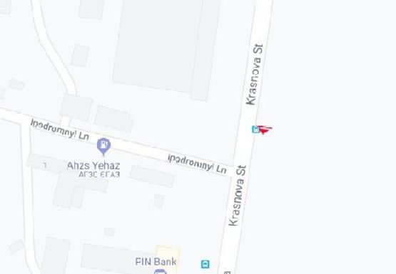 Схема рекламной плоскости по адресу Краснова ул. - Иподромный пер.