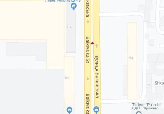 Схема рекламной плоскости по адресу Балковская ул., 120