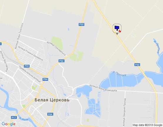 Схема рекламной плоскости по адресу траса М-05 Київ-Одеса, км 81+740 ліво