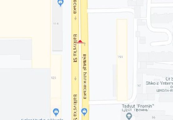 Схема рекламної площини за адресою Балковская ул., 120