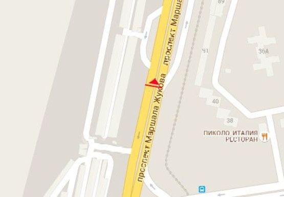 Схема рекламної площини за адресою Небесной Сотни пр., 91а