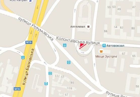 Схема рекламной плоскости по адресу Колонтаевская ул., 71