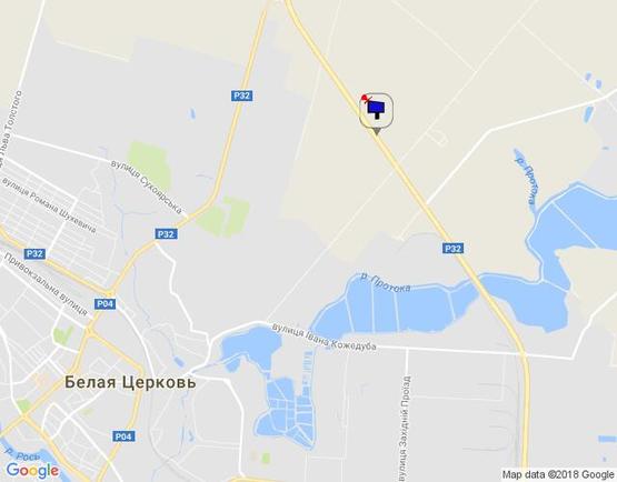 Схема рекламной плоскости по адресу траса М-05 Київ-Одеса, км 81+740 ліво