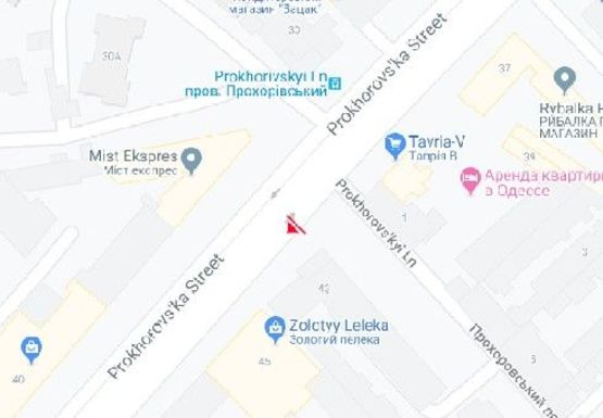 Схема рекламної площини за адресою Прохоровская ул., 43