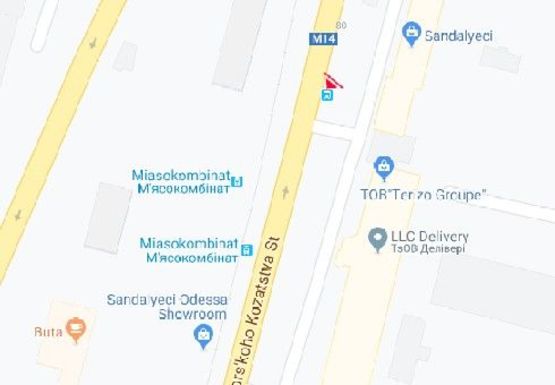 Схема рекламной плоскости по адресу Черноморского Казачества ул., 80