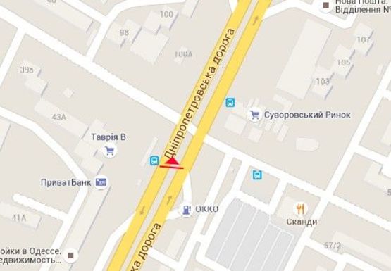 Схема рекламной плоскости по адресу Семена Палия ул., 96 - Заболотного ул.