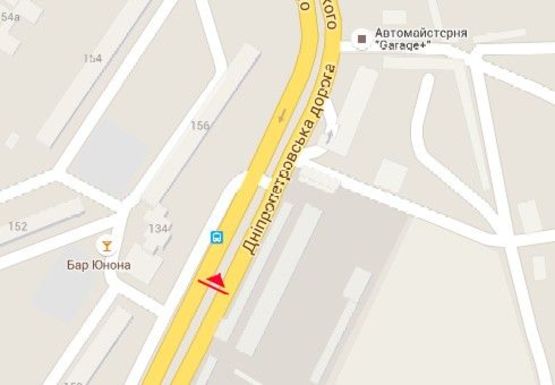 Схема рекламной плоскости по адресу Семена Палия ул., 134