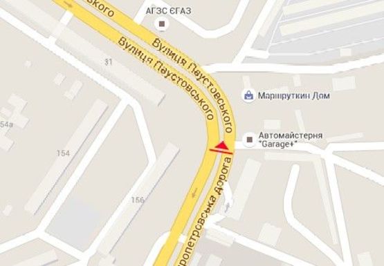 Схема рекламної площини за адресою Семена Палия ул. - Паустовского ул., 31