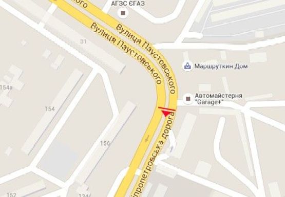 Схема рекламной плоскости по адресу Семена Палия ул. - Паустовского ул., 31