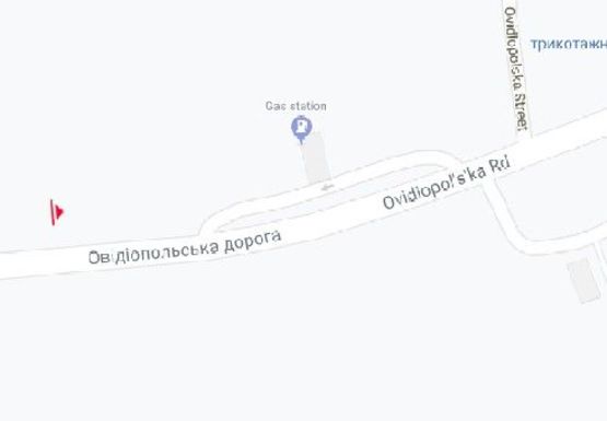 Схема рекламної площини за адресою Овидиопольськая дорога, Клеверний мост (№3)