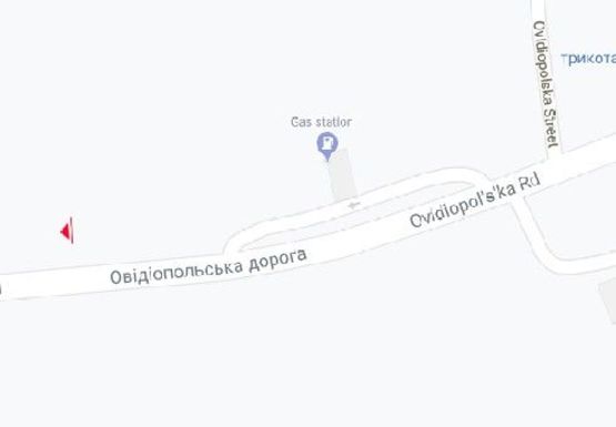 Схема рекламной плоскости по адресу Овидиопольськая дорога, Клеверний мост (№3)