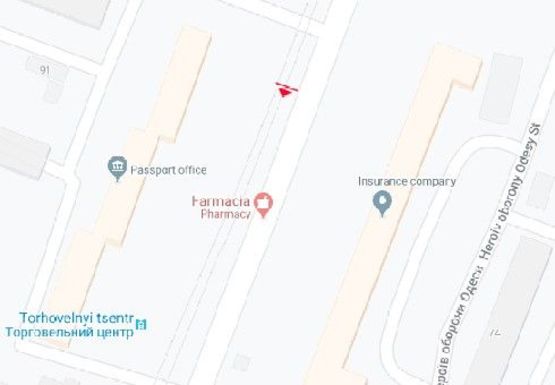 Схема рекламной плоскости по адресу Добровольского пр., 89