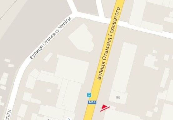 Схема рекламної площини за адресою Атамана Головатого ул., 94